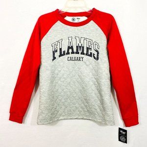 Calgary Flames G-III 4Her Quilted Top w/Sequins - M - NWT